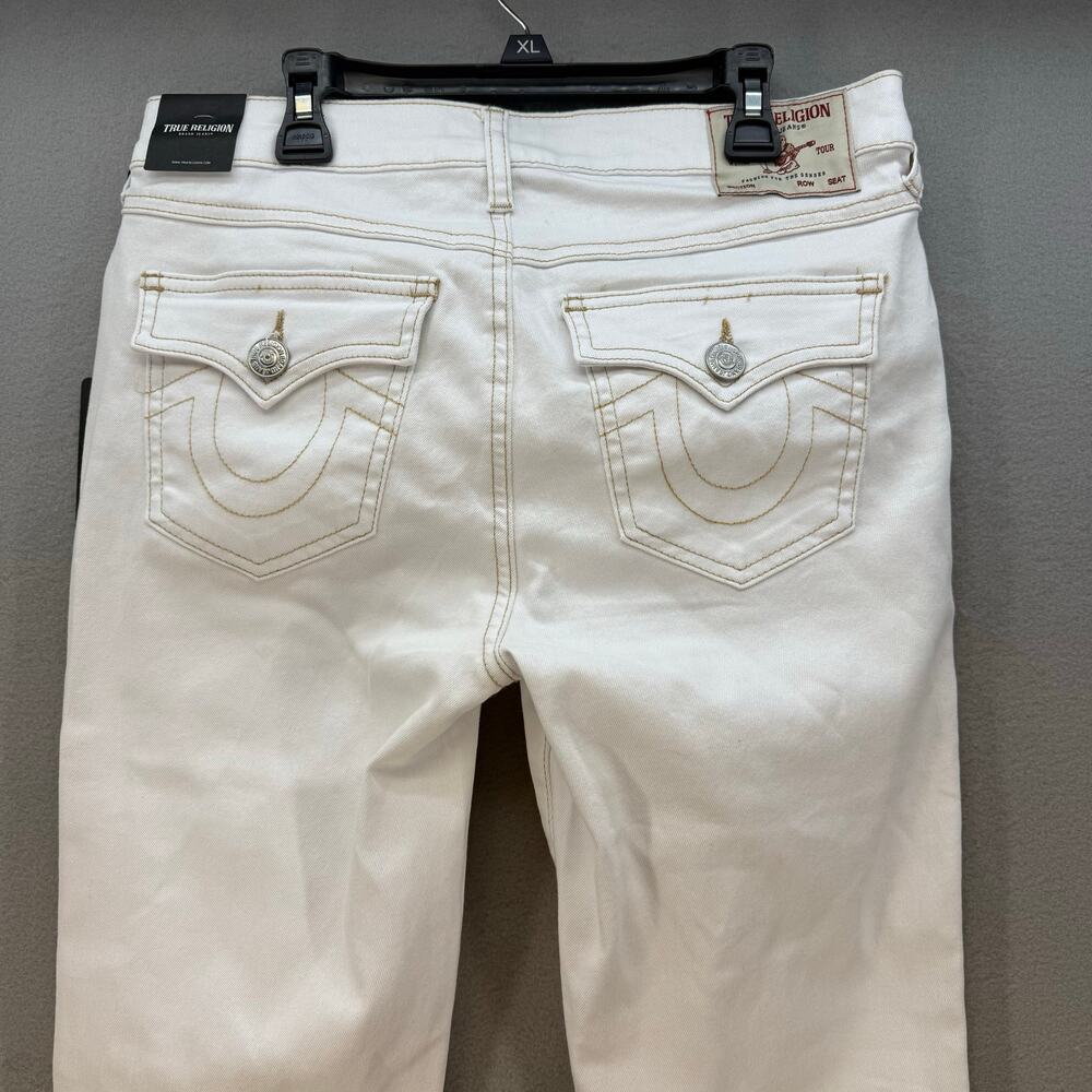 True Religion Jeans Women's 29 (8) Optic White Becca Mid Rise Bootcut Western - Picture 3 of 16